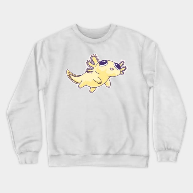 Cute Axolotl Crewneck Sweatshirt by Digital-Zoo